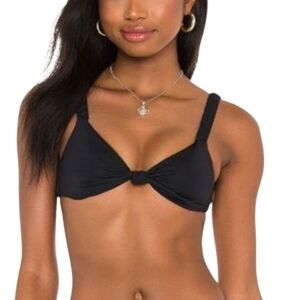 Vitamin A Zuri Bikini Top Black